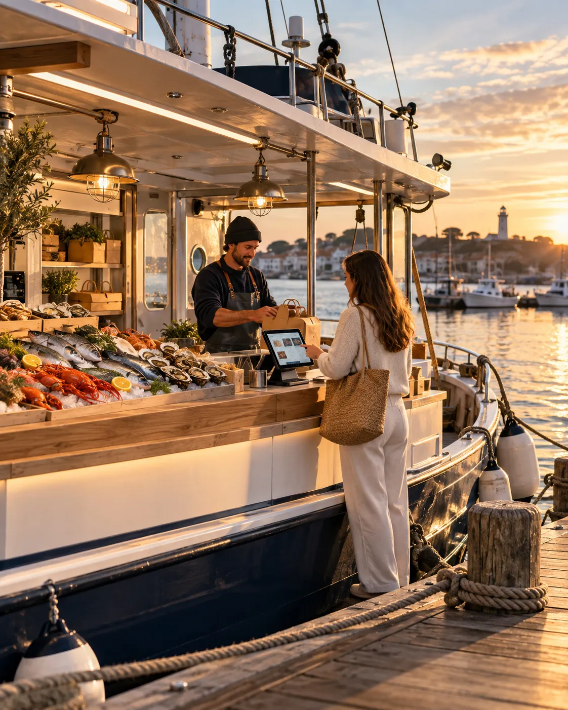 Parcours d’achat simplifié sur un commerce maritime, illustration d’un site e-commerce optimisé pour faciliter la commande par Amiral Studio