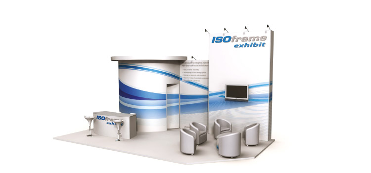 Stand salon Isoframe wave - Amiral Studio