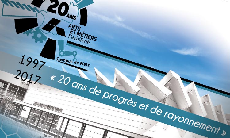 Création support 20 ans Arts et Métiers ParisTech - Campus de Metz  - Amiral Studio agence web Metz